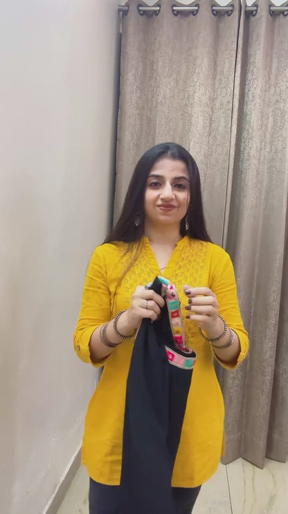 Rangrez Black Kurti
