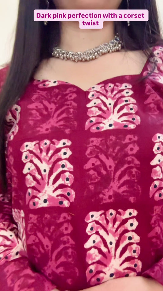 Rani Bloom Corset Kurti